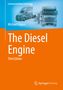 Titel: "The Diesel Engine". Autor: Michael Hilgers. Illustration: Lastwagen in Blau- und Orangetönen., Buch