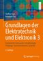 "Grundlagen der Elektrotechnik und Elektronik 3" mit abstraktem, farbigem Hintergrundmuster, Autoren: Steffen und Reinhold Paul., Buch