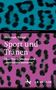 Texte: "Essays zur Gegenwartsästhetik", "Christoph Ribbat", "Sport und Tränen", "Über Stars, Medien und 'emotionale Momente'", "J.B. Metzler". Ein Cover mit Leopardenmuster in Türkis und Lila., Buch