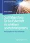 „Qualitätsprüfung für das Pulverbett im selektiven Laserschmelzprozess“ von Dennis Jutkuhn. Blaues, dynamisches Design., Buch