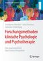 Forschaus: Forschungs­methoden klinische Psychologie. Illustration bunter Profile mit Symbolen, Springer-Verlag., Buch