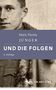 "Niels Penke JÜNGER UND DIE FOLGEN 2. Auflage". Sepia-Foto eines Mannes mit Anzug, Teil eines Buchcovers., Buch