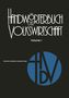 Handwörterbuch der Volkswirtschaft, Volume I. Unten Logo: Blaue Kreisscheibe mit HWDV-Buchstaben.