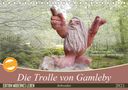 Sonja Teßen: Die Trolle von Gamleby - Schweden - Skulpturen von Jan Pol (Tischkalender 2021 DIN A5 quer), KAL