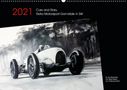Andreas Bartsch design: Cars and Stars, Retro-Motorsport-Gemälde in SW (Wandkalender 2021 DIN A2 quer), KAL