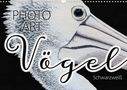 Susanne Sachers: Vögel Schwarzweiß Photo Art (Wandkalender 2021 DIN A3 quer), KAL