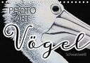 Susanne Sachers: Vögel Schwarzweiß Photo Art (Tischkalender 2021 DIN A5 quer), KAL