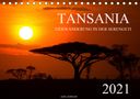 Axel Köhler: Tansania - Tierwanderung in der Serengeti (Tischkalender 2021 DIN A5 quer), KAL
