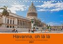 Micaela Abel: Havanna o la la (Tischkalender 2021 DIN A5 quer), KAL