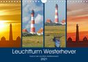 Olaf Schulz: Rund um den Leuchtturm Westerheversand (Wandkalender 2021 DIN A4 quer), KAL