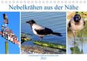 Henning von Löwis of Menar: Nebelkrähen aus der Nähe - Faszinierende Vögel am Kurischen Haff (Tischkalender 2021 DIN A5 quer), Div.