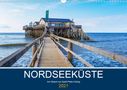 Manuela Falke: Nordseeküste Am Strand von Sankt Peter-Ording (Wandkalender 2021 DIN A3 quer), KAL