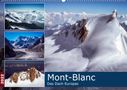 Alain Gaymard: Mont-Blanc - Das Dach Europas (Wandkalender 2022 DIN A2 quer), Kalender