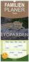 Robert Styppa: Familienplaner 2024 - Leoparden - groß und klein mit 5 Spalten (Wandkalender, 21 x 45 cm) CALVENDO, KAL