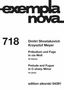 "exempla nova 718" über "Dmitri Shostakovich Krzysztof Meyer, Präludium und Fuge in cis-Moll, Edition Sikorski 04391"., Buch