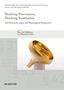 "Thinking Provenance, Thinking Restitution. Kunsthistorische, rechtliche und museologische Perspektiven. Mary-Ann Middelkoop, Lucy Wasensteiner (Eds.)." Oben Text, unten ein glänzendes, bronzefarbenes Objekt auf einem Sockel., Buch