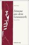 "Stimme aus dem Leunawerk: Verse und Prosa" von Walter Bauer, mit rote Illustration eines Gesichtes auf der linken Seite., Buch