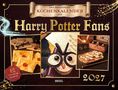 "Der inoffizielle Küchenkalender für Harry Potter Fans", "19 magische Rezepte", "2027". Collage mit kulinarischen Motiven.