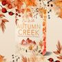 „Nina Wirchs AUTUMN CREEK, WELCOME TO MOUNTAIN VIEW RANCH“. Ein Buchcover mit herbstlichen Blättern und Bergen., Buch