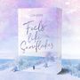 "Lisa Beka. Feels Like Snowflakes. WREADERS. Winterlandschaft mit schneebedeckten Bäumen, pastellfarbener Himmel.", Buch