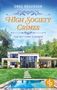 "OREG ROGERSON. HIGH SOCIETY CRIMES. TOD MIT FÜNF STERNEN." Ein luxuriöses Haus mit Pool und Palmen im Hintergrund., Buch
