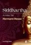 „Siddhartha: An Indian Tale“, Hermann Hesse, Lucid Page Media; goldene Buddha-Statue.