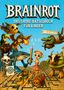 "Brainrot: Das große Rätselbuch für Kinder ab 8 Jahren." Fantasievolle Kreaturen, darunter Drache, Krokodil und Skelett., Buch