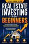 „Start from Zero: Real Estate Investing for Beginners“. Stadtsilhouette, Haus, aufsteigender Pfeil. Symbole unten., Buch