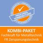 Logo mit "PRÜFUNGS-VORBEREITUNG" und "KOMBI-PAKET Fachkraft für Metalltechnik FR Zerspanungstechnik"., Buch