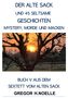 Text: "DER ALTE SACK UND 45 SELTSAME GESCHICHTEN". Darunter ein Foto eines Sonnenuntergangs hinter einem kahlen Baum., Buch