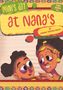 "Mimi's Day at Nana's", "For Ages 4+", "By Hanna Tadesse Haile". Illustration von zwei fröhlichen Figuren, bunt dekoriert., Buch