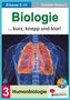 Biologie: ... kurz, knapp und klar! Menschliche Lungen anatomisch dargestellt. Thema: Humanbiologie Klasse 5–10.