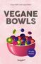 "VEGANE BOWLS, 99 süße Rezepte." Illustration: Schüssel mit Obst auf rosa Hintergrund. Logo: veggie+., Buch