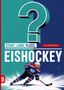 Stadt, Land, Fluss, Eishockey. 60 x A4 Spielblöcke. Illustration eines Eishockeyspielers mit Puck und Schläger.