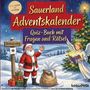 "Sauerland Adventskalender. Quiz-Buch mit Fragen und Rätsel." Weihnachtslandschaft mit Nikolaus und Engel., Buch