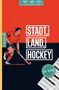Text: "STADT, LAND, HOCKEY", "STADT LAND FLUSS SPEZIALEDITION", "105 SEITEN". Illustration: Person mit Hockeyschläger., Buch