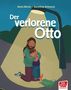 Ein Mann und ein Kind umarmen sich unter einer Straßenlaterne. Unten rechts befindet sich ein rotes "Don Bosco Kinderbuch"-Logo., Buch