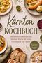 "Kärnten Kochbuch. Die leckersten Rezepte der kärntner Küche für jeden Geschmack und Anlass, inkl. Brotrezepten." Oben sind verschiedene Teller mit deftigen Speisen arrangiert. Links frische Brotscheiben und eine Schale Eintopf., Buch