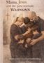 „Mama, Jesus und der ganz normale Wahnsinn.“ Gemälde: Familie beim Beten, Holz-Kreuz im Hintergrund., Buch