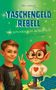 „Taschengeld Rebell: Von Zitronen zum Aktienprofi“ steht groß. Junge zeigt Peace, neben ihm ein Elf mit Brille auf Münzen., Buch