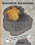 "DISKRETE DICHTUNG" oben, Autoren darunter. Ein verwittertes Blatt auf einem Asphalt auf farblich abgesetztem Hintergrund., Buch