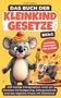Titel: "Das Buch der Kleinkindgesetze". Illustration: Zwei Koalas, einer mit Spaghetti auf dem Kopf, der andere isst Spaghetti., Buch