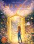 Text: "Lilli & Mino: Eine wunderbare Reise ins Herzensland" von Eddie Murray. Illustration: Ein Kind vor einem goldenen Tor, umgeben von Blumen und Glühwürmchen. Eine Libelle schwebt nahe., Buch