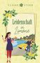 "Leidenschaft in Limone." Illustration mit Frau, Auto, Mann, Zitronenzweigen, Küste und Häusern im Hintergrund., Buch
