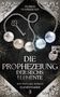 "Die Prophezeiung der sechs Elemente. Ein Natlara Roman. Elementarier 3." Ornamente, Kette mit Symbolen, Schlüssel., Buch