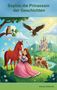 „Sophie, die Prinzessin der Geschichten“, „Ursula Zebunke“. Prinzessin sitzt mit Pferd, Kuh neben einem Schloss., Buch