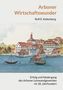 "Arboner Wirtschaftswunder", Rolf E. Kellenberg. Gemälde von Gebäuden und Booten am Wasser, historische Stadtansicht., Buch