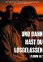 "Ich war nicht dein Schmerz, aber du hast mich darin erstickt." Zwei Personen bei Sonnenuntergang, eine im Vordergrund., Buch