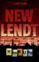 "Caro Sand", "New Lendt", "Hamburg" in Chemie-Elementfeldern, vor roter Ziegelmauer und Hamburger Skyline., Buch