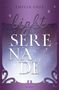 Oben steht "EMILIA COLE", darunter "light SERENADE". Unten "ROMAN". Lila Hintergrund mit Sternen und verspielten Mustern.